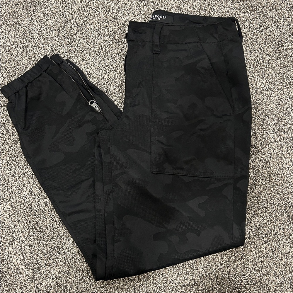 Liverpool Black Camouflage Trousers